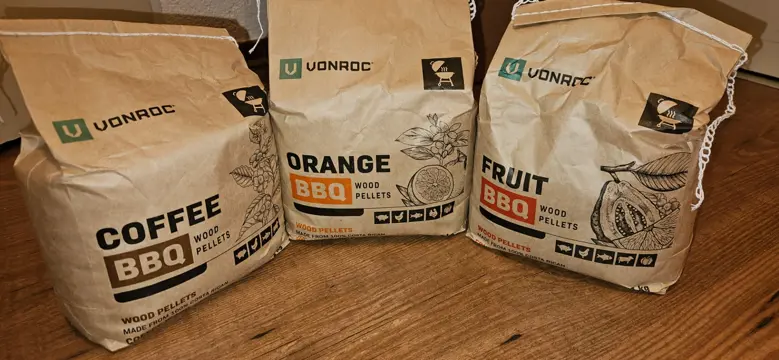 Rookpellets geur - sinaasappel, koffie, tropisch fruit voor op de BBQ