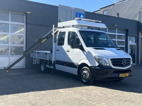 Mercedes-Benz Sprinter 514 CDI 366 Hiab Laadkraan 018T Trekhaak 3500kg Airco 6 persoons uitvoering O