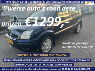 Ford Fusion 1.6-16V Centennial Leuke Nederlandse auto met apk 2027!!