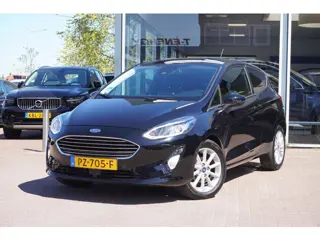 Ford Fiesta 1.0 EcoBoost Titanium 3deurs | Airco | Navigatie | Elek. pakket | Zwart | 2017 | Inruil 