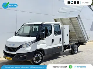 Iveco Daily 35C14 2.3 Kipper Dubbele Cabine Dubbellucht 3,5t Trekhaak 6 Stoelen Airco Cruise Control