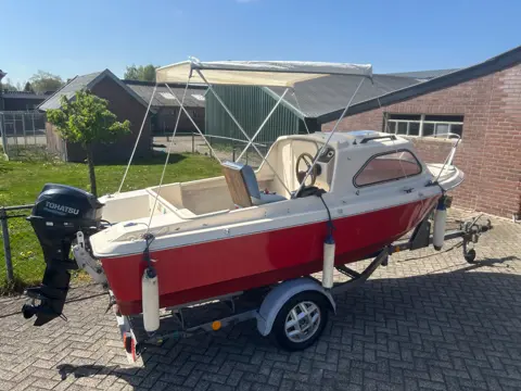 SHETLAND BOOT+TOHATSU 20PK 4 takt+TRAILER zie omschr