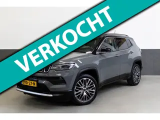 Jeep Compass 1.3T Limited, Pano, 1750 kg trekgewicht, Apple-Android, climate ect.