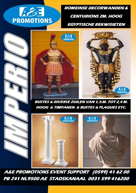 romeinse oudheid aankleding huren keizerbusten caesar items t. 0599 416200
