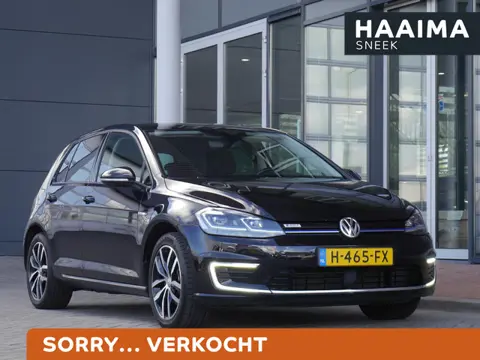 Volkswagen e-Golf E-DITION | Warmtepomp | SOH waarde 88.3% | Digitaal instrumentenpaneel | Parkeer a