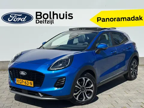 Ford Puma EcoBoost Hybrid 125 pk Titanium | Pano | Elek achterklep | Winterpack | Adapt. Cruise | Do