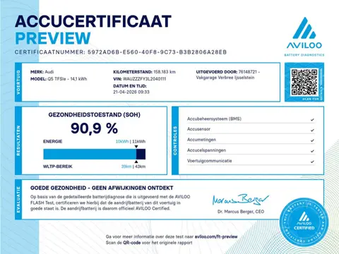 Audi Q5 55 TFSI-e quattro Competition | SoH 90,9% | Stoelverwarming | LMV 21'' | LED | Elektrisch te