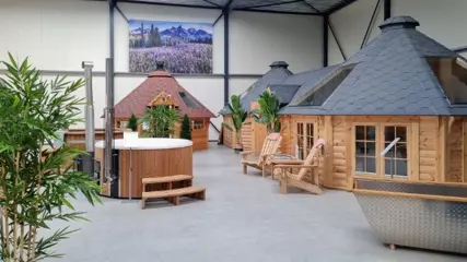 Houtgestookte hot tub incl. sterke binnenkuip hottub