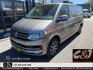 Volkswagen Transporter 2.0 TDI L2H1 DC Comfortline Plus achterschade, airco, cruise, automaat, led, 