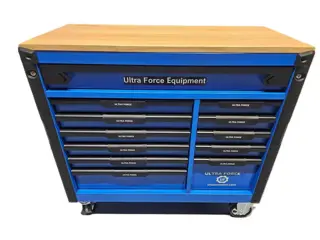 Ultra Force Equipment Jumbo gereedschapswagen 12 laden gevuld met 293 pcs, softclose