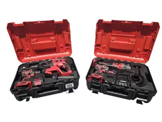 EVERFORCE 4-Delig Lithium accugereedschap incl 2 accu's en acculader in 2 koffers