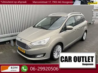 Ford Grand C-Max 1.0 Titanium Clima, Navi, CC, PDC v/a, Keless, LM, – Inruil Mogelijk –
