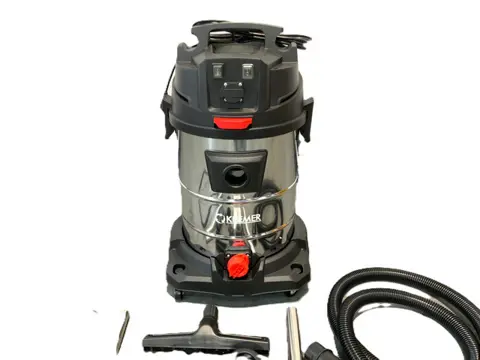 Kremer 65L Industriële stofzuiger nat/droog, geintegreerd stopcontact