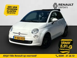 Fiat 500C 0.9 TwinAir Lounge OPEN DAK / LICHTMETAAL / RADIO / CLIMATE