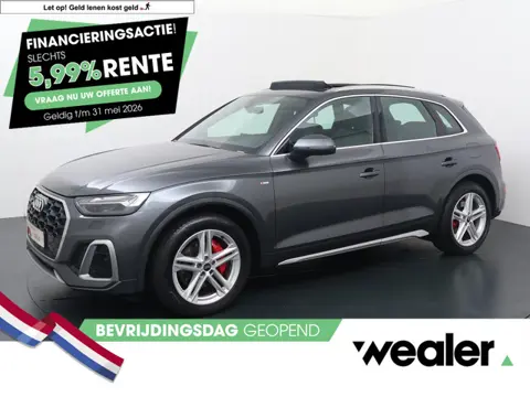 Audi Q5 50 TFSI e S edition | 299 PK | SoH 100% | Matrix LED koplampen | Panoramadak | Luchtvering |