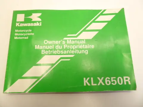 INSTRUCTIEBOEKJE Kawasaki Overige Kawasaki 1960 - 2021