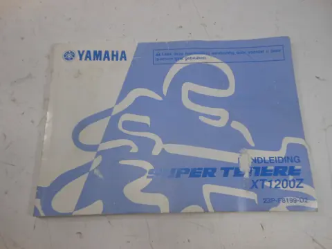 INSTRUCTIEBOEKJE Yamaha XT 1200 Z Super Tenere 2010 - 2013