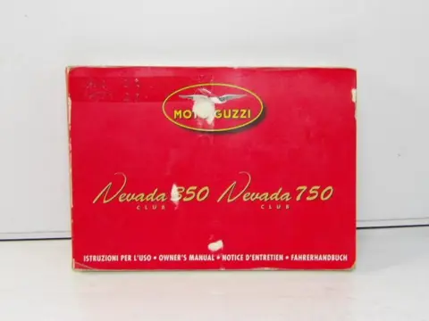 INSTRUCTIEBOEKJE Moto Guzzi Nevada 750 1991 - 2019