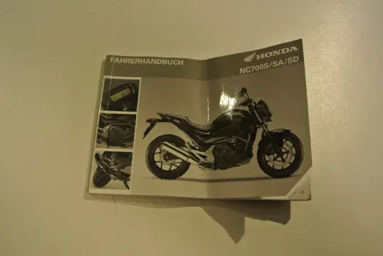 INSTRUCTIEBOEKJE Honda NC 700 S 2012 - 2015
