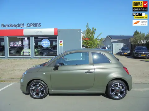 Fiat 500 0.9 TwinAir Turbo Sport Incl. Bovag Garantie, Verde Militaire Mat, Climate Control, Apple C