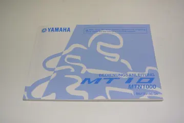 INSTRUCTIEBOEKJE Yamaha MT 10 2016 - 2021