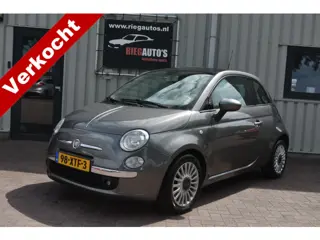 Fiat 500 0.9 TwinAir Lounge. Airco koud, panoramadak!!