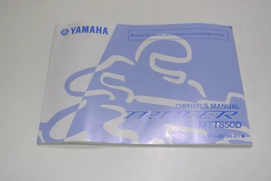 INSTRUCTIEBOEKJE Yamaha MT 09 Tracer 2015 - 2017