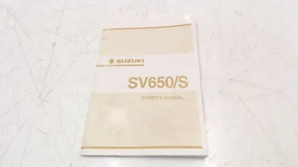 INSTRUCTIEBOEKJE Suzuki SV 650 2003 - 2009