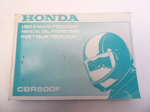 INSTRUCTIEBOEKJE Honda CBR 600 F 1999 - 2000