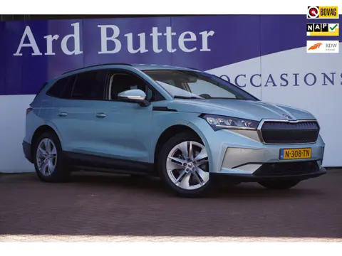Skoda Enyaq iV 60+warmte-pomp+stoel&stuur-verw+Assist/Comfort/parkeer/climate-Pakket+Elek-trekh91% S