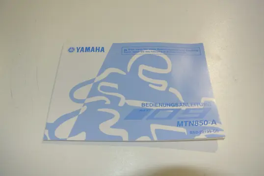 INSTRUCTIEBOEKJE Yamaha MT 09 2018 - 2020
