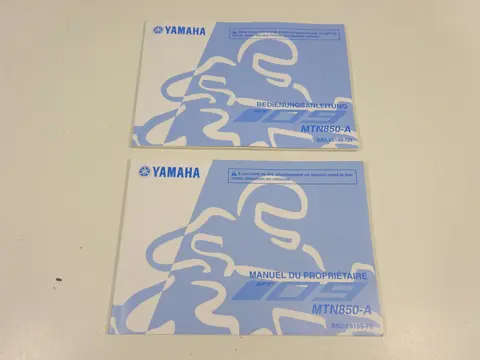 INSTRUCTIEBOEKJE Yamaha MT 09 2013 - 2017