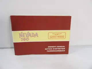 INSTRUCTIEBOEKJE Moto Guzzi Nevada 750 1991 - 2019