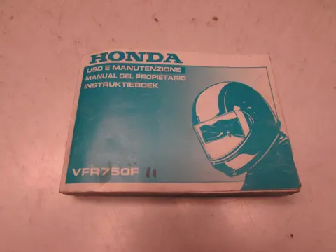 INSTRUCTIEBOEKJE Honda VFR 750 1990 - 1993