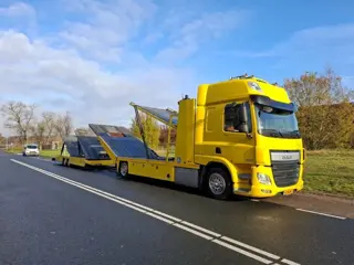 DAF CF 440 Tijhof 6 lader Autotransporter met aanhanger VDI 2700