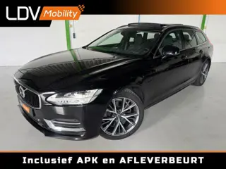 VOLVO V90 2.0 T8 AWD PLUG-IN HYBRIDE / MOMENTUM / Panoramadak / Lederen bekleding / AppleCarplay / Boekjes aanwezig.