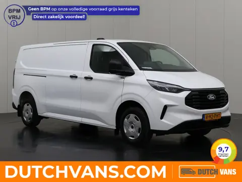 Ford Transit Custom 136PK Lang | Fabrieksgarantie | Leder | Achterdeuren | Multimedia | Camera | Air