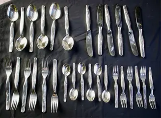 6 pers (30 dl)verz bestek,Moellers&amp;Co, jr '60