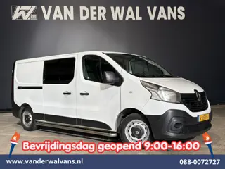 Renault Trafic 1.6 dCi **Marge, GEEN BTW** L2H1 Dubbele Cabine Euro6 Airco | 6-Zits | Navigatie | Cr