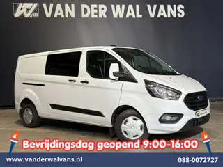 Ford Transit Custom 2.0 TDCI 130pk L2H1 Dubbele Cabine Euro6 Airco | 6-Zits | Camera | Apple Carplay