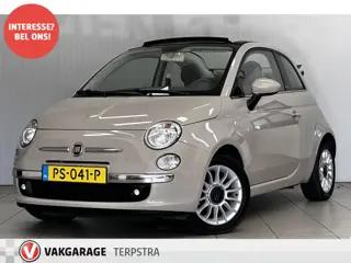 Fiat 500 Cabrio 0.9 TwinAir Lounge/ Half-Leder/ 15'' LMV/ Airco/ Elek. pakket/ Isofix/ Radio-CD - AU