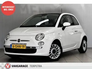 Fiat 500 0.9 TwinAir Turbo Lounge/ Panorama-Dak/ 15'' LMV/ Airco/ C.V. Afstand/ Elek. pakket/ Isofix