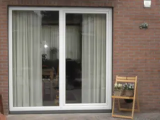 Op voorraad/ 2 x kantelschuifpui/kunststof/wit/ 2000 x 2100!