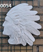 Indiaan hoofd wanddecoratie. 0054.
