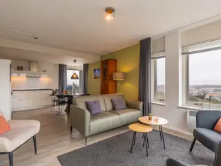 Modern appartement met balkon en uitzicht over De Koog