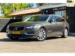 Volvo V90 2.0 T8 AWD Inscription I 91% I Btw I Luxe Leder I Trekhaak I Phine grey I