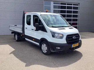 Ford Transit 2.0 TDCI 130 pk DC Dubbel Cabine Open Laadbak/ 7 Pers./ 3.0t Trekverm./ Carplay/ Cruise