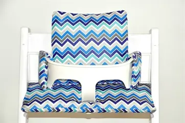 Stokke trip trap stoelverkleiner kussen gecoat "Zigzag'