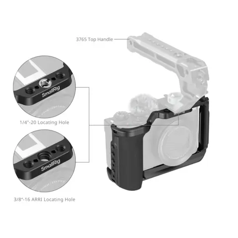 SmallRig 5807 Cage For Canon PowerShot V1 (Black)