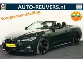 BMW 4 Serie Cabrio 420i M-Sport (Sanremo Groen) / Leder / Laser-LED / Cam / CarPlay